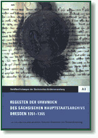 Buchcover der Publikation Regesten der Urkunden des Sächsischen Hauptstaatsarchivs Dresden 1351-1365