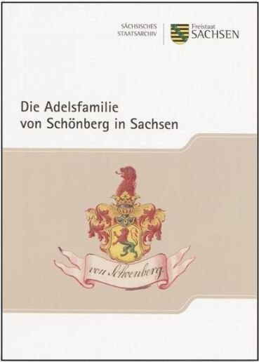 Das Cover zeigt ein Adelswappen mit einem Band darunter, auf dem der Schriftzug "von Schönberg" steht.